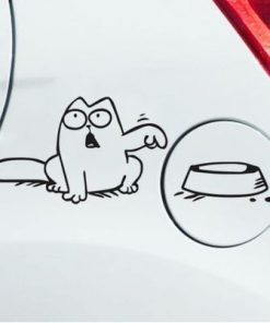 Sticker pentru masina cu pisica Simon’s Cat