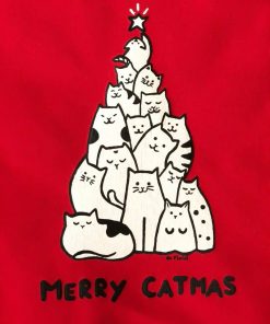 Bluza pictata manual Merry Catmas