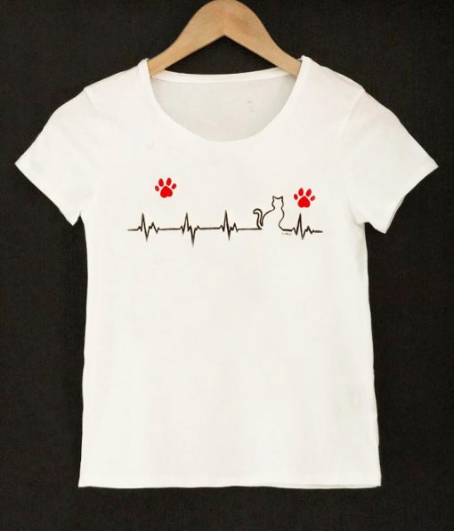 Tricou pentru fete pictat manual-Heartbeat si Pernute