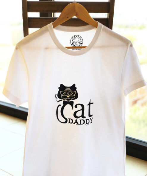 Tricou pictat manual Cool Cat Daddy