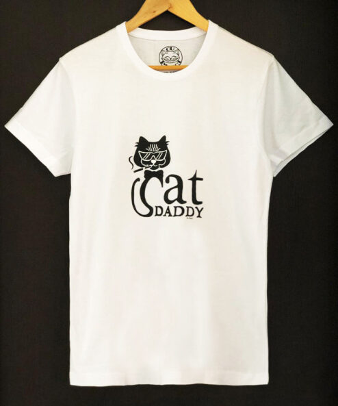 Tricou pictat manual Cool Cat Daddy