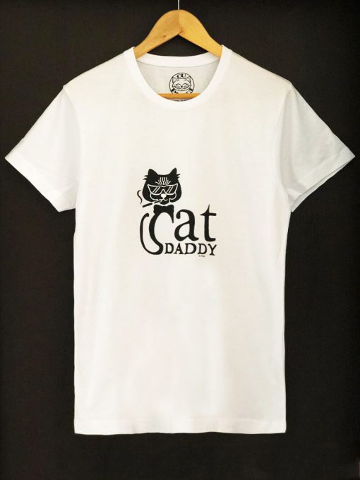 Tricou pictat manual Cool Cat Daddy