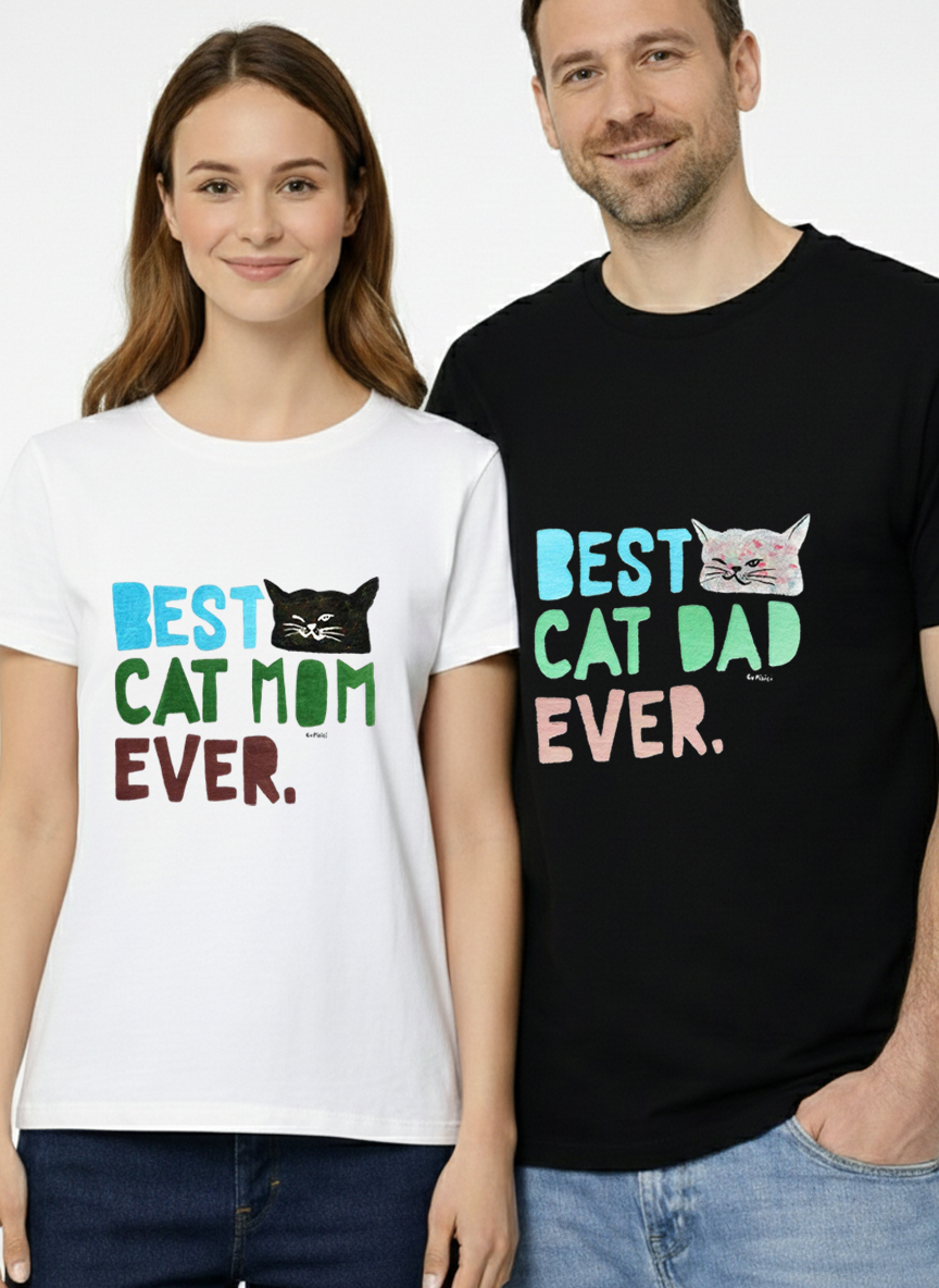 Set Tricouri pictate manual Best Cat Parents