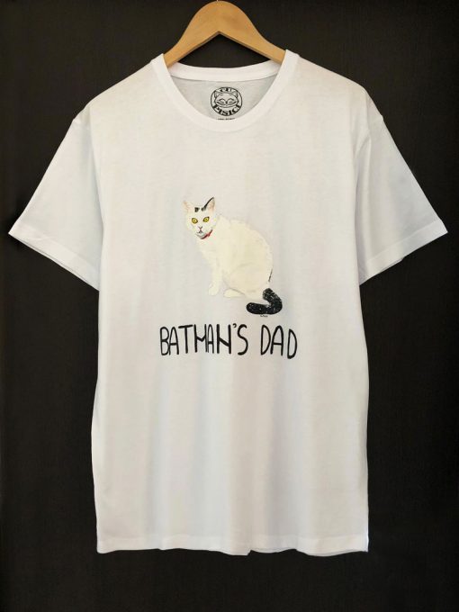 Tricou personalizat-Batman's Dad, pictat manual