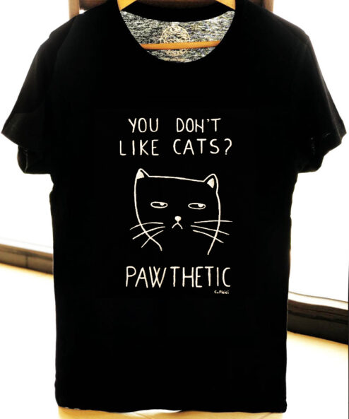 Tricou pentru barbati-Pawthetic, pictat manual