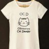 Tricou pictat manual-Obsessive Cat Disorder