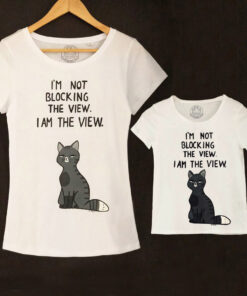 Set Tricouri cu Pisica Aroganta pentru mama si fiica