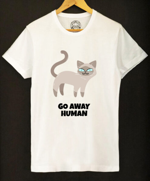 Tricou bumbac organic-Go away Human