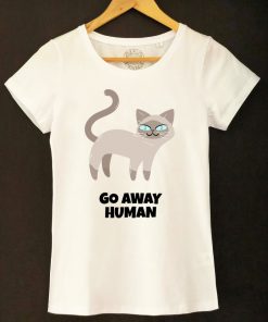 Organic cotton T-shirt- Go away Huma
