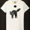 Tricou bumbac organic-Mew Black Cat