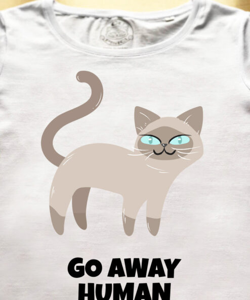 Tricou bumbac organic-Go away Human