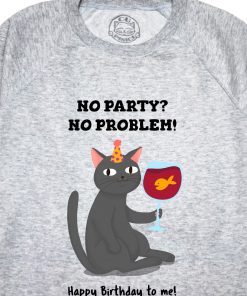 Bluza printata-Happy Birthday (Black Cat), Femei