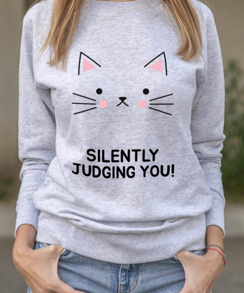 Bluza printata-Silently Judging You, Femei