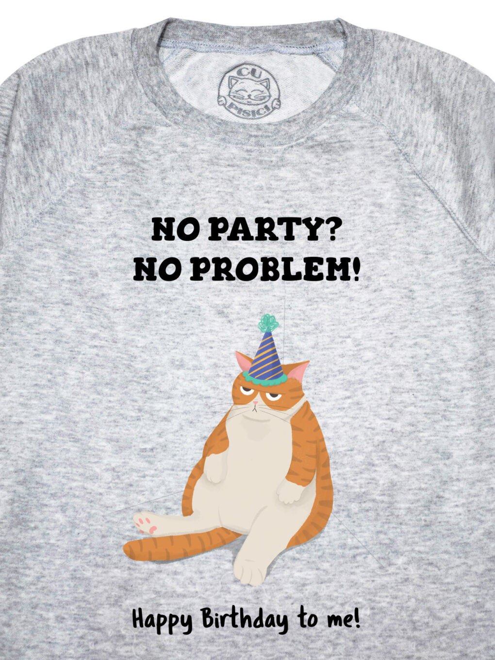 Bluza printata-Happy Birthaday (Ginger Cat), Barbati