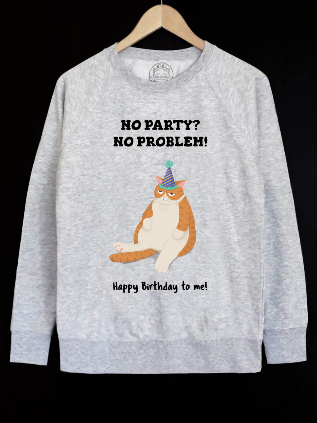 Bluza printata-Happy Birthaday (Ginger Cat), Barbati