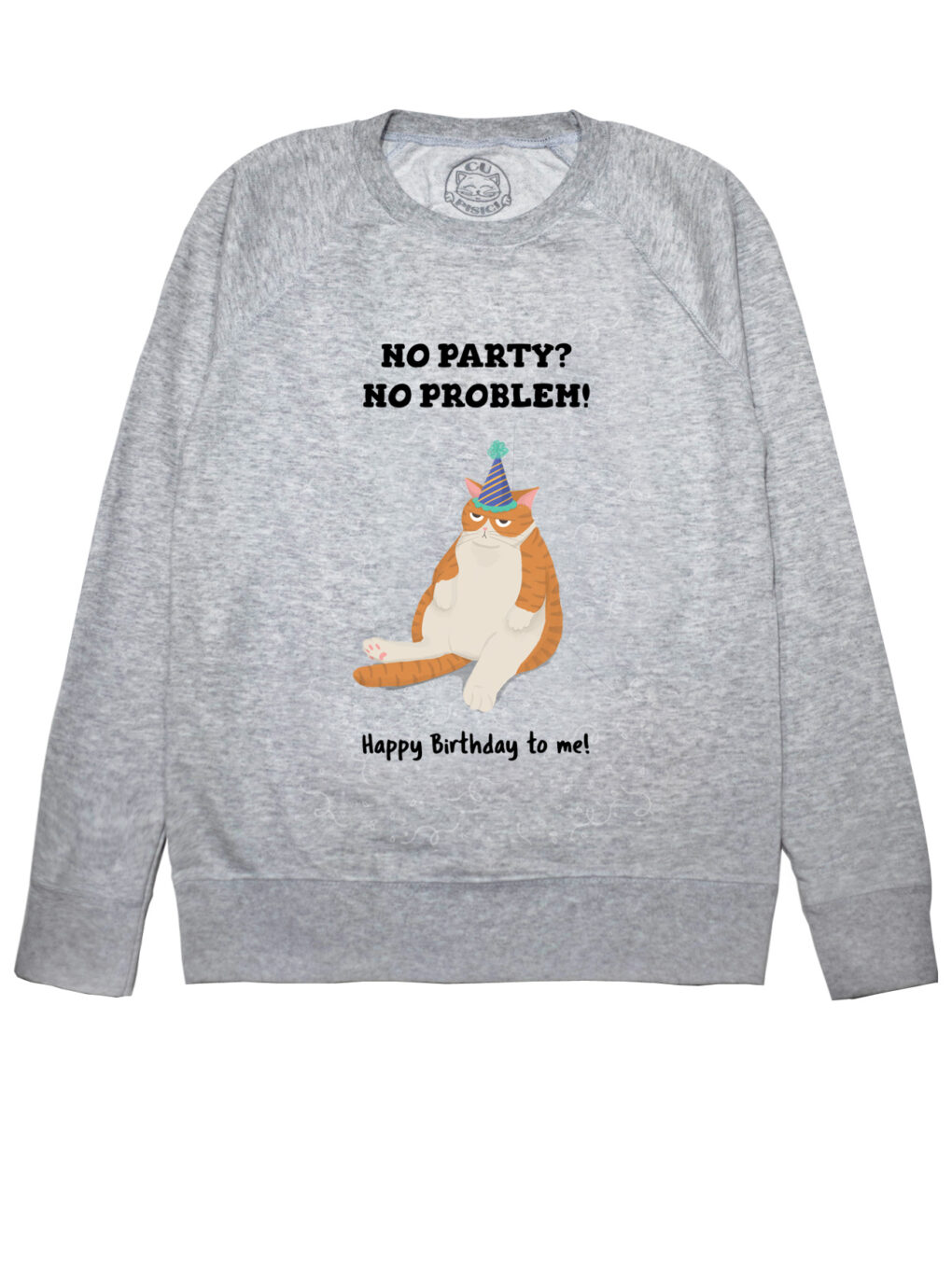 Bluza printata-Happy Birthaday (Ginger Cat), Barbati