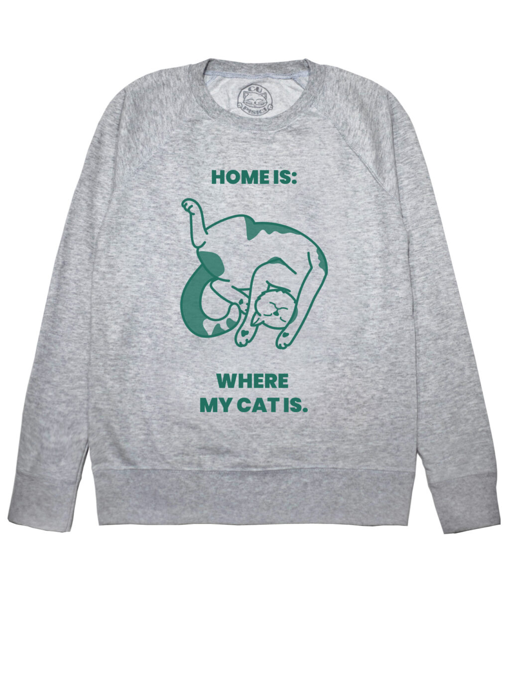 Bluza printata-Home is where My Cat is, Barbati