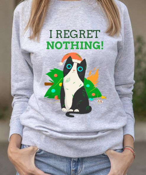 Bluza printata-I Regret Nothing, Femei