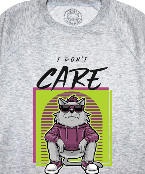 Bluza printata-I don’t care, Barbati