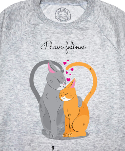 Bluza printata-I have felines for You-Model 1