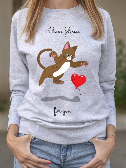 Bluza printata-I have felines for You, Femei-Model 2