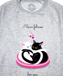 Bluza printata-I have felines for You, Femei-Model 3