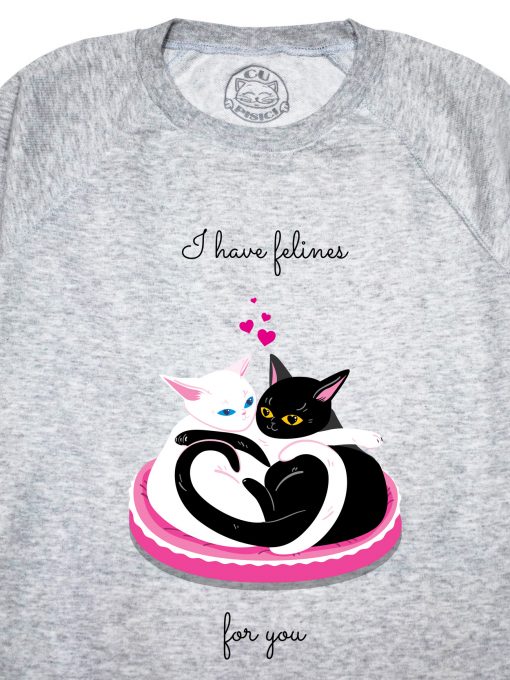 Bluza printata-I have felines for You, Femei-Model 3