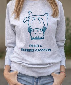 Bluza printata-I'm not a Morning PURRRSON, Femei