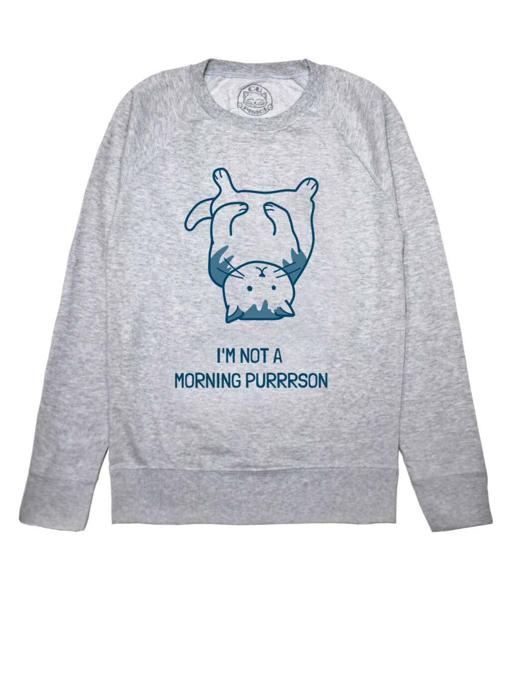 Bluza printata-I'm not a Morning PURRRSON, Femei