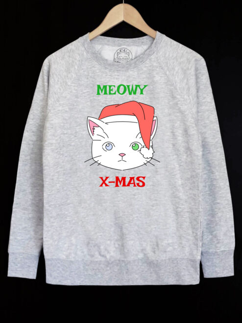 Bluza printata-Meowy X-mas, Barbati