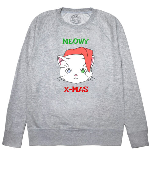 Bluza printata-Meowy X-mas, Barbati