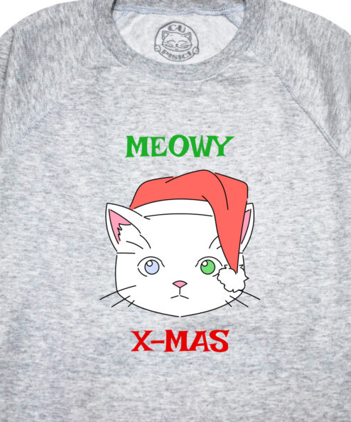 Bluza printata-Meowy X-mas, Barbati