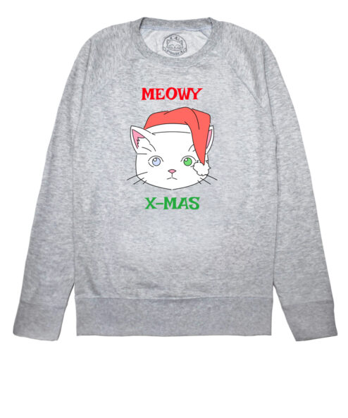 Bluza printata-Meowy X-mas, Femei