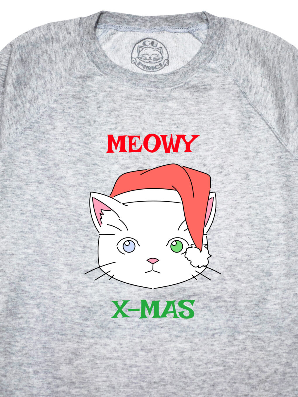 Bluza printata-Meowy X-mas, Femei