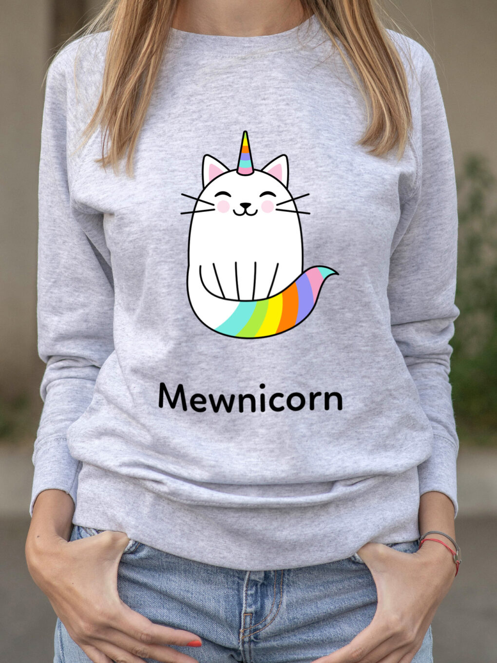 Bluza printata-Mewnicorn, Femei