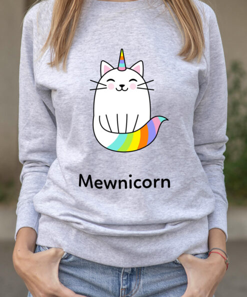 Bluza printata-Mewnicorn, Femei