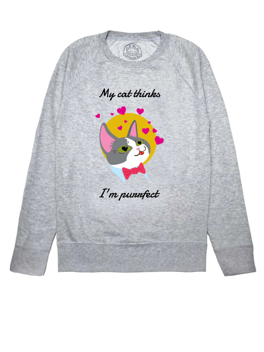 Bluza printata-My Cat thinks I'm Purrfect, Femei