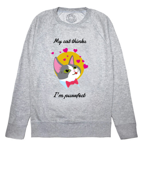 Bluza printata-My Cat thinks I'm Purrfect, Femei