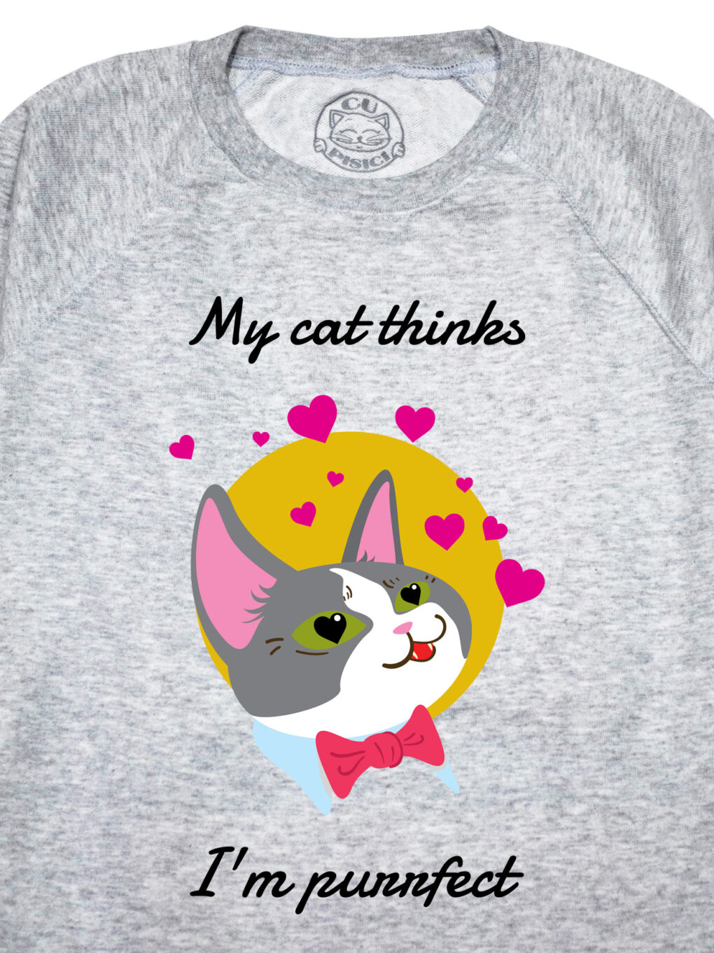 Bluza printata-My Cat thinks I'm Purrfect, Femei