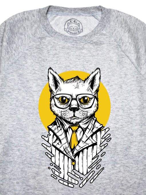 Bluza printata-Hipster Cat