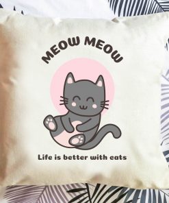 Perna decorativa-Life is Better with Cats
