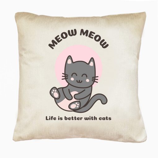 Perna decorativa-Life is Better with Cats