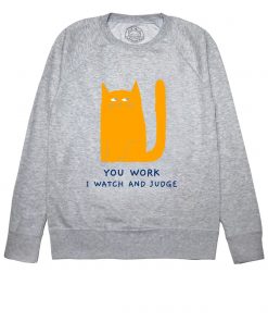 Bluza printata-Judgemental Cat, Barbati