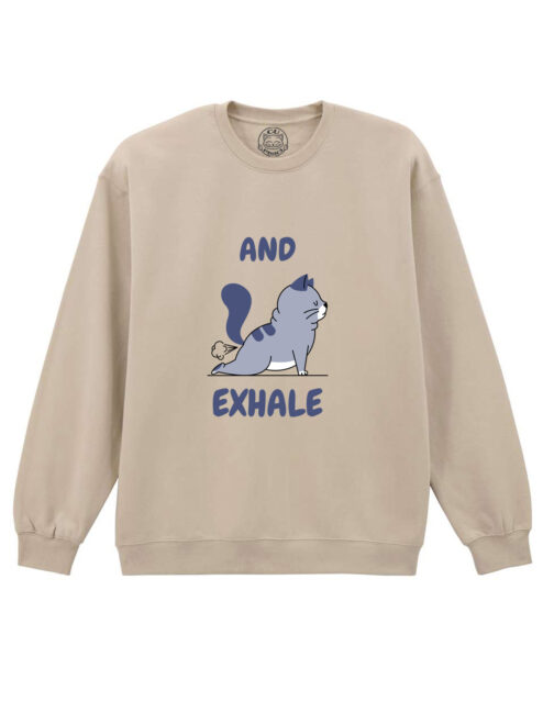 Bluza printata-And Exhale, Unisex