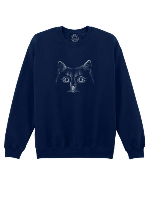Bluza printata-Black Cat, Unisex