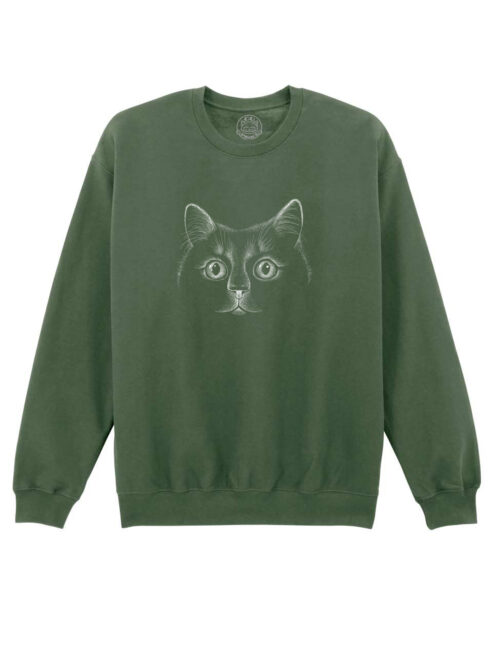 Bluza printata-Black Cat, Unisex