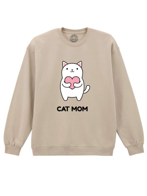 Bluza printata-Cat Mom, Unisex