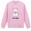Bluza printata-Cat Mom, Unisex
