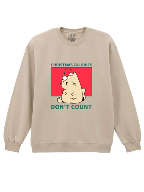 Bluza printata-Christmas Calories DON'T Count, Unisex