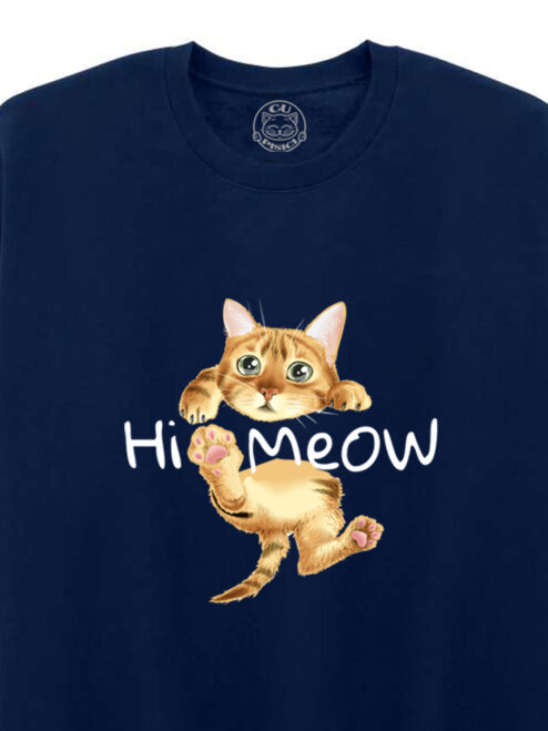 Bluza printata-Hi Meow, Unisex